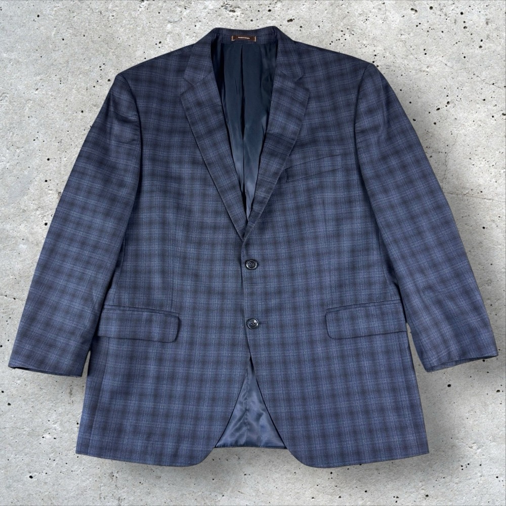 Peter Millar Blue Plaid Blazer